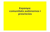 Espanya comunitats autònomes,províncies i relleu (mapes)