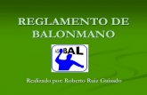 REGLAMENTO DEL BALONMANO