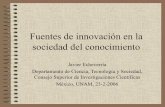 Innovaciony Sociedad Conocim J Echeverria Feb06