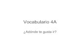 Vocabulario 4 a