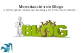 Monetización de Blogs