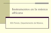 Instrumentos en la música africana