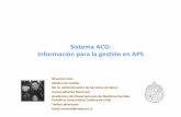 Sistema ACG: información para la gestión en APS