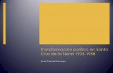Transformación Política en Santa Cruz de la Sierra 1935-1958