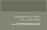 Decreto 327/2010