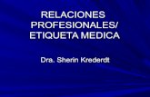 12 relaciones profesionales etiqueta medica
