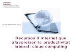 Treballar al núvol: Productivitat i Internet
