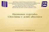 Hormonas vegetales citocinina y acido abscisico