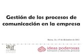 Gestion de procesos de comunicacion