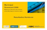 Honduras Municipal Scorecard 2008