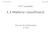 Unitat 1.3 Matèria: classificació