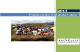 Politica de voluntariado inprhu 2014