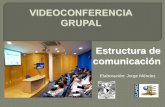 Estructura videoconferencia grupal