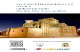 VI Curso Internacional de Música Ciudad de Toro