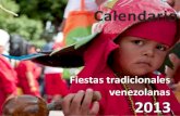 Calendario de fiestas tradicionales venezolanas 2