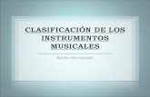 Clasificación de los Instrumentos