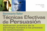 Seminario Técnicas de Persuasión 2012