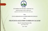 UTE - Emprendimiento Social - Alejandro Zambrano 2013