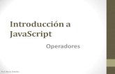 Introducción a java script operadores