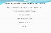 UNIVERSIDAD CENTRAL DEL ECUADOR SOCIOLOGIA