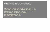 Pierre Bourdieu - Sociología de la percepción estética