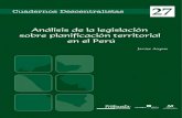 Gpc   análisis de la legislación sobre planificación territorial en el perú