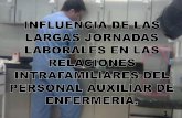 INFLUENCIA DE LAS LARGAS JORNADAS LABORALES EN LAS RELACIONES INTRAFAMILIARES DEL PERSONAL AUXILIAR DE ENFERMERIA.
