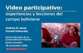 Video Participativo: experiencias y lecciones del campo boliviano