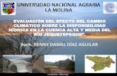 TesisEvaluación del Efecto del Cambio Climático Sobre la Disponibilidad Hídrica en la Cuenca del Río Jequetepeque
