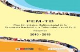 Plan estratégico multisectorial de la respuesta nacional a la tuberculosis en el perú 2010 2019