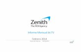 Informe Mensual Televisión Feb 2014