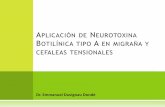 Aplicación de neurotoxina botilínica tipo a en migraña