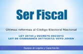Últimas reformas del código electoral nacional - Ser Fiscal