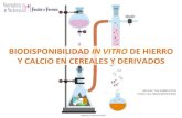 Biodisponibilidad in vitro de hierro y calcio en cereales y derivados