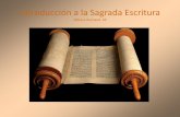 Introducción a las Sagradas Escrituras