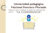 Universidad pedagógica nacional francisco morazán