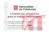 e-Catalunya plataforma para el trabajo colaborativo