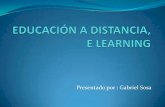 Educación a distancia, e learning