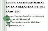 Lucha antimanicomial en la Argentina de los años 70