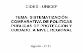 Presentacion sistematizacion comparativa de politicas publicas de proteccion y cuidado a nivel regional. emilia copa