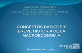 Conceptos Economia y breve historia Macroeconomia