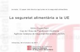 Jornada ''El paper del tècnic agrícola en la seguretat alimentària''. Ponència de Vicenç Fernàndez (ACSA)