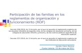 Participación de las familias en los reglamentos de organización y funcionamiento (ROF)