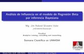 Análisis de Influencia en el modelo de regresión Beta por Inferencia Bayesiana