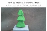 How to make a Christmas tree, Origami -  Como hacer un arbol de Navidad, Papiroflexia