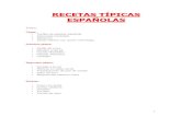 Recetas típicas españolas