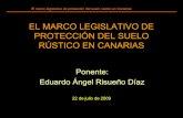 Marco Legislativo Protección Suelo Rústico de Canarias