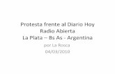 Protesta Frente Al Diario Hoy