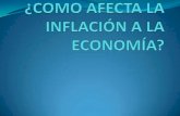 Como afecta la inflación a la  economía