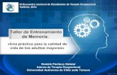 Entrenamiento de Memoria y Terapia Ocupacional (ENETO Valdivia 2014)
